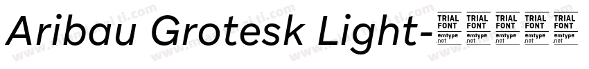Aribau Grotesk Light字体转换